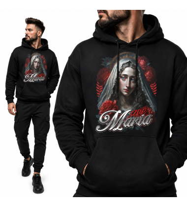 Bluza Chrześcijańska z kapturem AVE MARIA
